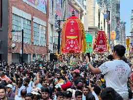 Rath Yatra Festival Grand Procession In Toronto