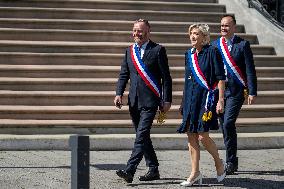 Marine Le Pen Attends Bastille Day Celebrations - Henin-Beaumont