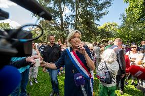 Marine Le Pen Attends Bastille Day Celebrations - Henin-Beaumont