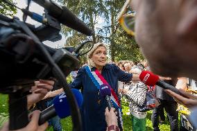 Marine Le Pen Attends Bastille Day Celebrations - Henin-Beaumont