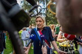 Marine Le Pen Attends Bastille Day Celebrations - Henin-Beaumont