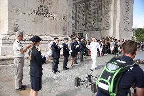 Olympic Flame in Paris - Day Two