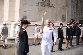 Olympic Flame in Paris - Day Two