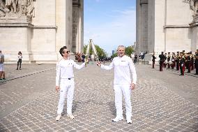 Olympic Flame in Paris - Day Two