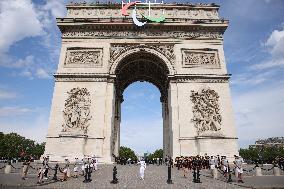 Olympic Flame in Paris - Day Two