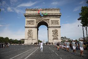 Olympic Flame in Paris - Day Two