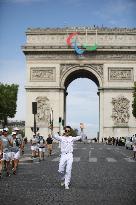 Olympic Flame in Paris - Day Two