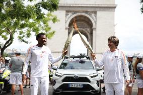 Olympic Flame in Paris - Day Two