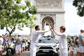 Olympic Flame in Paris - Day Two