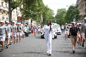 Olympic Flame in Paris - Day Two