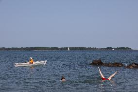 Centre Island Beach In Toronto, Canada