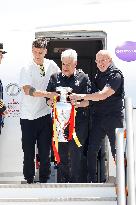 Euro 2024 Winner Spanish Team Arriving At Madrid Airport