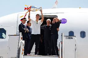 Euro 2024 Winner Spanish Team Arriving At Madrid Airport