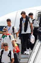 Euro 2024 Winner Spanish Team Arriving At Madrid Airport