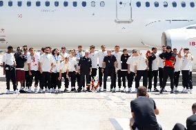 Euro 2024 Winner Spanish Team Arriving At Madrid Airport