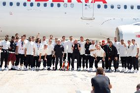 Euro 2024 Winner Spanish Team Arriving At Madrid Airport