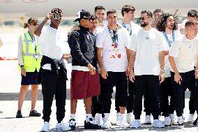 Euro 2024 Winner Spanish Team Arriving At Madrid Airport