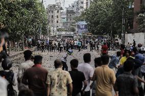 Clash Between Quota Protesters In Dhaka