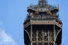 Olympic Torch Relay on the Eiffel Tower - Paris