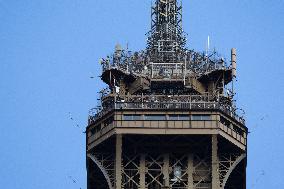 Olympic Torch Relay on the Eiffel Tower - Paris