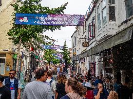 The Vierdaagsefeesten Started This Weekend In Nijmegen, Netherlands.