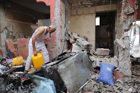 MIDEAST-GAZA-AL-MAGHAZI REFUGEE CAMP-ISRAELI AIRSTRAKE