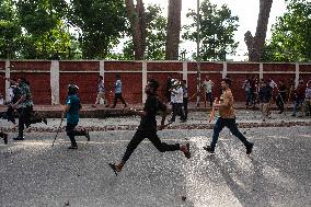 Clash Between Bangladesh Chhatra League And Quota Protesters In Dhaka University