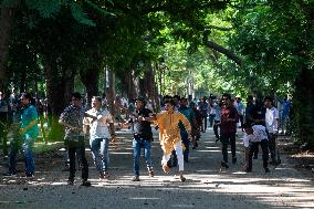 Clash Between Bangladesh Chhatra League And Quota Protesters In Dhaka University