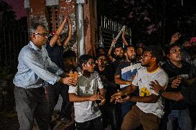 Clash Between Quota Protesters In Dhaka.