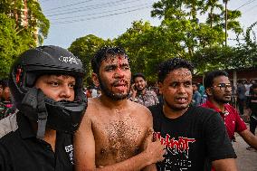 Clash Between Quota Protesters In Dhaka.