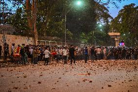 Clash Between Quota Protesters In Dhaka.