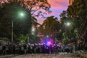 Clash Between Quota Protesters In Dhaka.