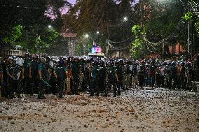 Clash Between Quota Protesters In Dhaka.
