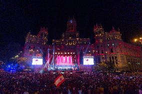 (SP)SPAIN-MADRID-FOOTBALL-EURO 2024-SPANISH NATIONAL TEAM-CELEBRATION