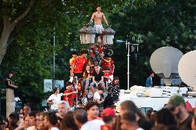 (SP)SPAIN-MADRID-FOOTBALL-EURO 2024-SPANISH NATIONAL TEAM-CELEBRATION