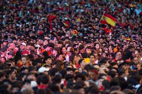 (SP)SPAIN-MADRID-FOOTBALL-EURO 2024-SPANISH NATIONAL TEAM-CELEBRATION