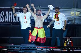 (SP)SPAIN-MADRID-FOOTBALL-EURO 2024-SPANISH NATIONAL TEAM-CELEBRATION