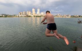 People Cool Off in Liuhzou