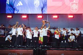 Players Celebrate Euro 2024 Win - Madrid