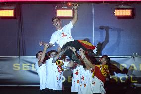 Players Celebrate Euro 2024 Win - Madrid