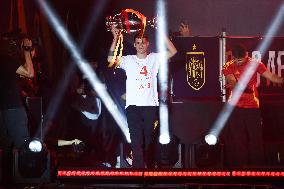 Players Celebrate Euro 2024 Win - Madrid