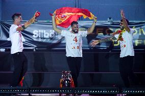 Players Celebrate Euro 2024 Win - Madrid