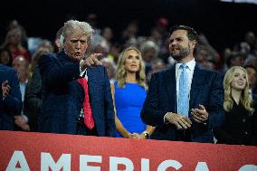 Trump Appears With Bandaged Ear At RNC - Milwaukee