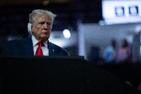 Trump Appears With Bandaged Ear At RNC - Milwaukee