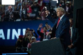 Trump Appears With Bandaged Ear At RNC - Milwaukee