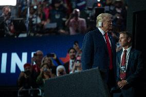 Trump Appears With Bandaged Ear At RNC - Milwaukee