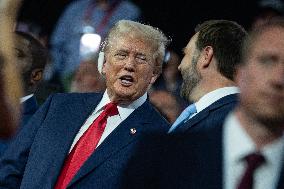 Trump Appears With Bandaged Ear At RNC - Milwaukee