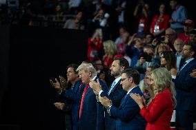 Trump Appears With Bandaged Ear At RNC - Milwaukee