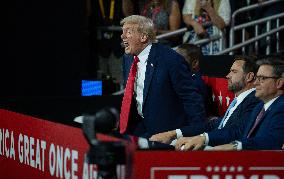 Trump Appears With Bandaged Ear At RNC - Milwaukee