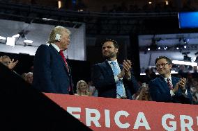 Trump Appears With Bandaged Ear At RNC - Milwaukee